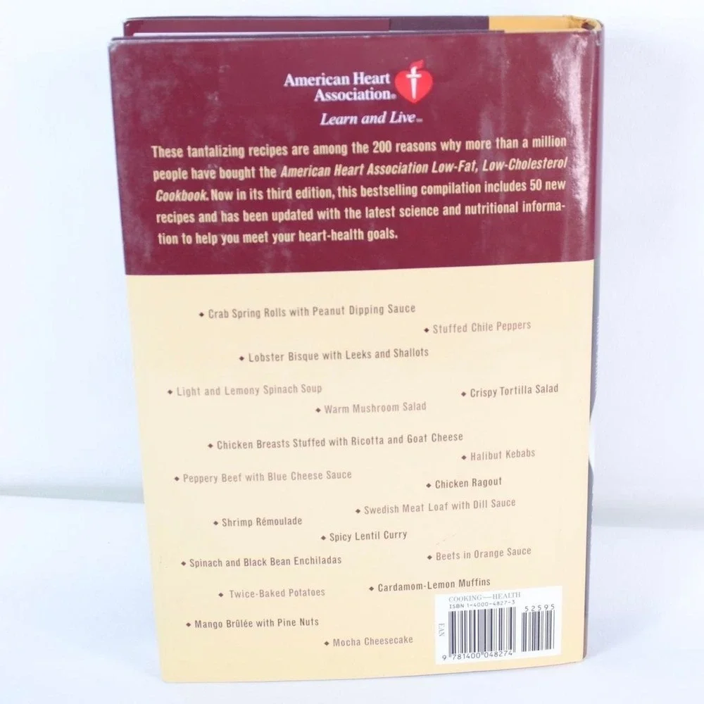 American Heart‎ Association Low-Fat Low-Cholesterol Cookbook Third Edition